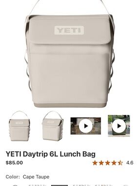 Yeti Daytrip 6L Lunch Bag — Cape Taupe